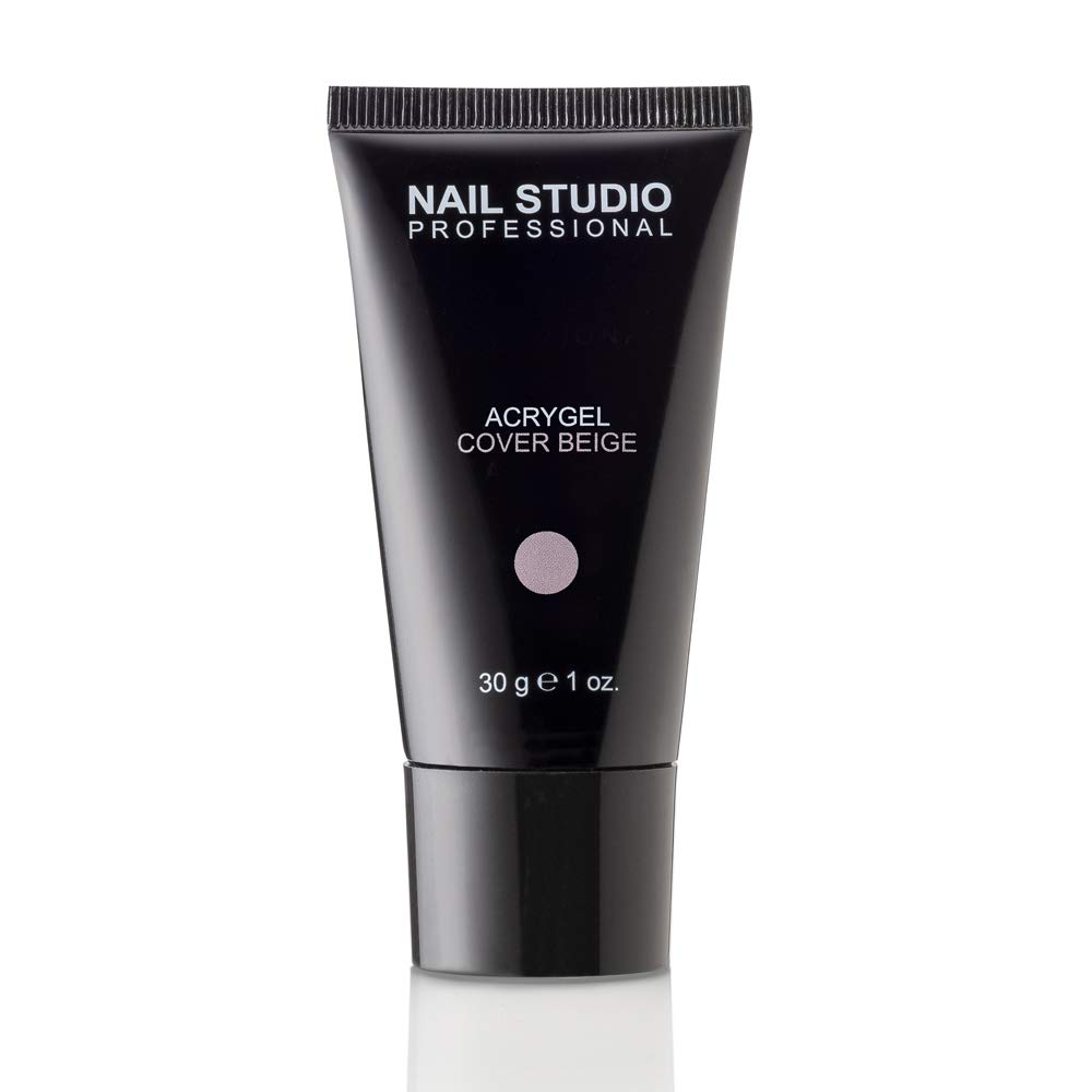 Nail Studio Professional - Natural Acrygel - High-Coverage and Very Natural Acrygel With a Delicate Pink- Beige Colour - Size 30 gr