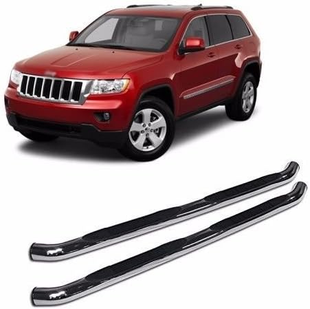 Motorstate 201008S Jeep Grand Cherokee Stainless Side Step Rails/Nerf Bars
