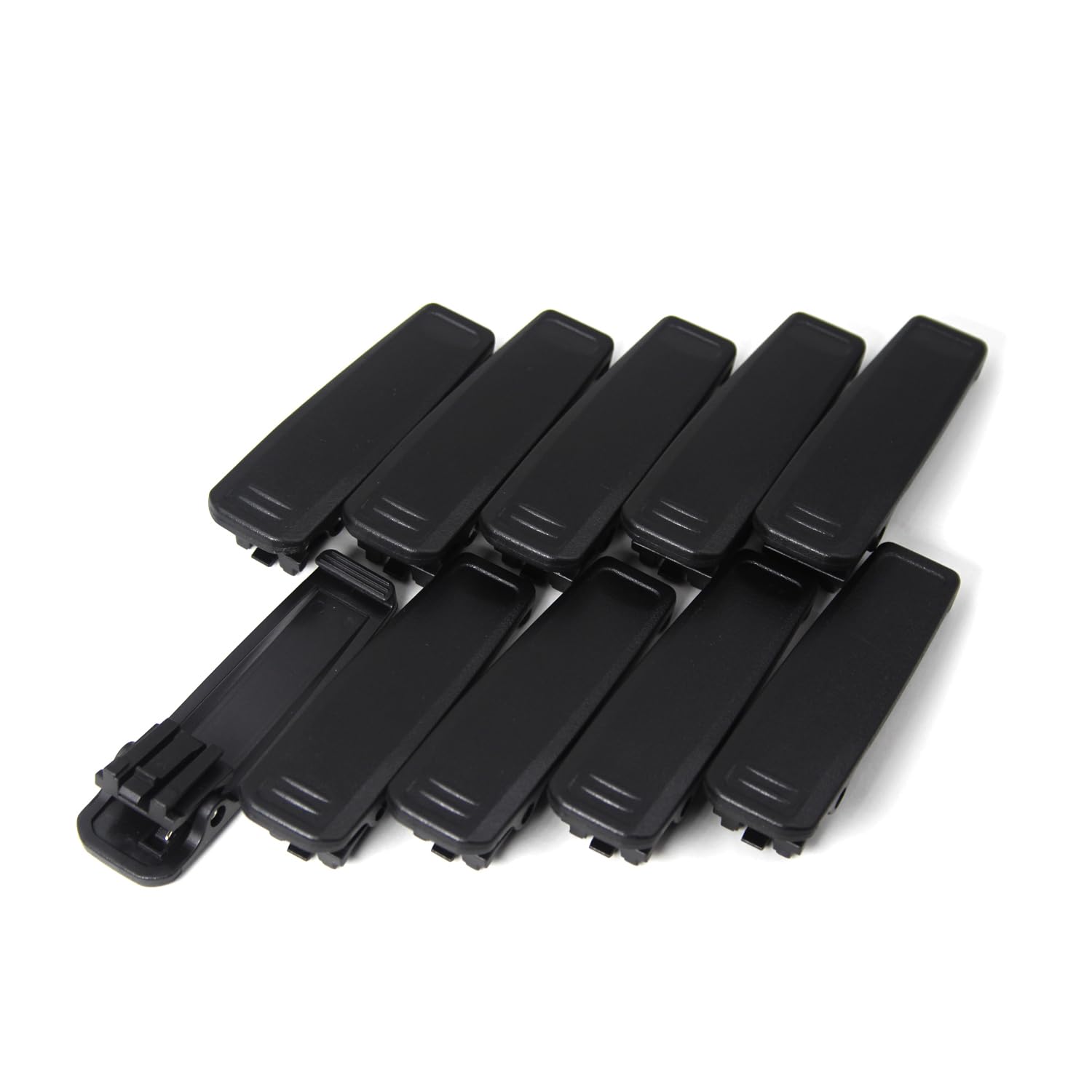 View 1 of (10-Pack) MB-133 Belt Clip for ICOM Walkie Talkie F1000 F2000 F2100 F3400 F4400 A16 A25 Radio BP-278 BP-279 R30 Batteries
