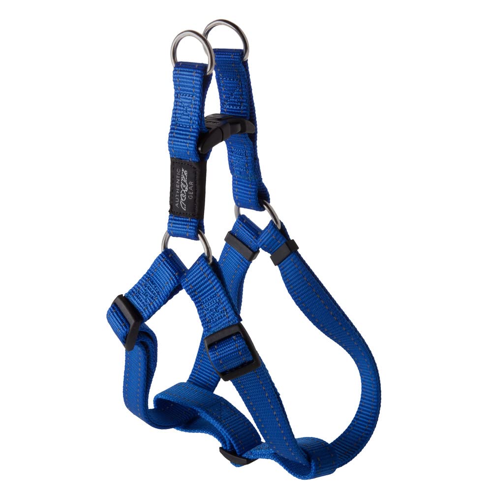 Rogz Utility Step-In Harness Fanbelt, Large, Blue