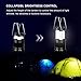MagicBuds Portable Outdoor LED Camping Lantern with 6 AA Batteries 2 Pack (Black, Collapsible)