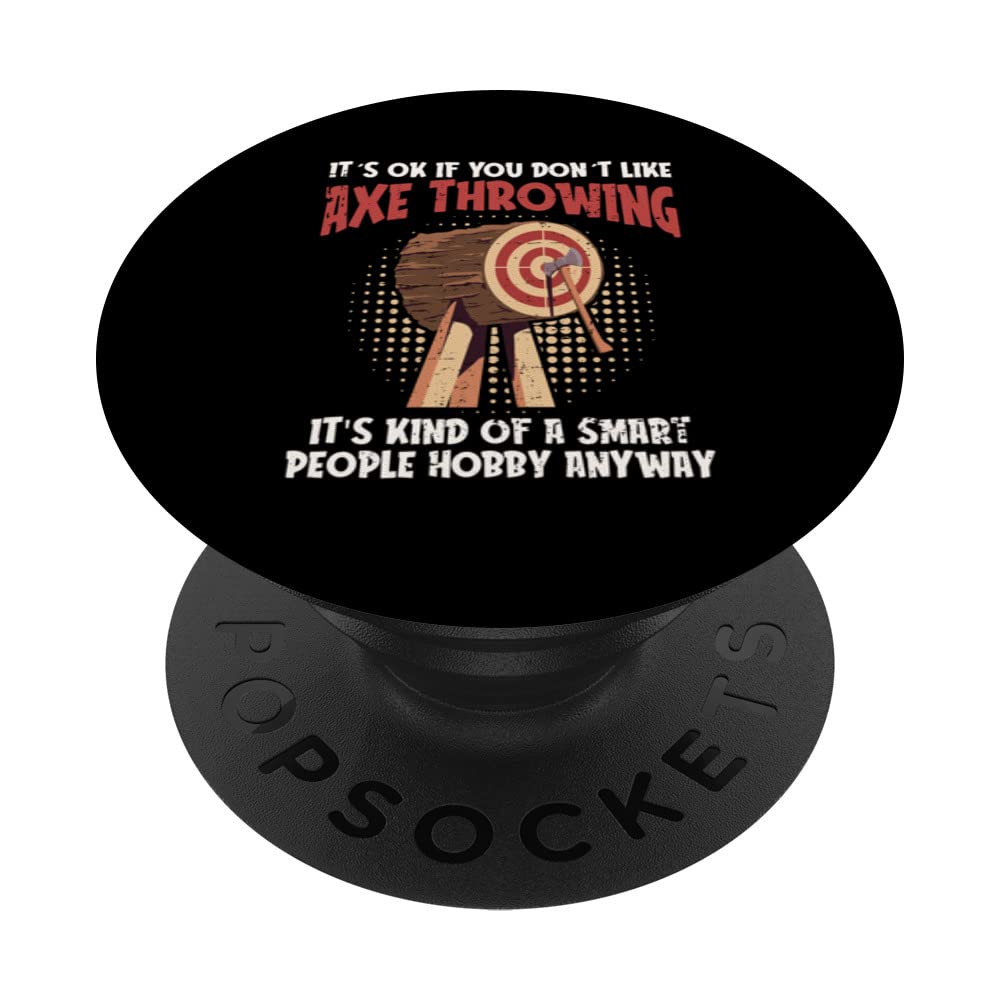 Axe Throwing Target Game Board Funny Throwet Hatchet PopSockets Swappable PopGrip
