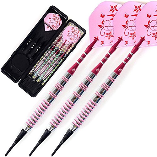 Taloyer 1 Set Lady Darts Soft Tips Conversion Dart Tip Points Flights with Shaft Brass Barrel - Thumbnail 2