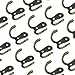 eBoot 15 Pieces Double Prong Robe Hook Retro Cloth Hanger with 30 Pieces Screws (Bronze)