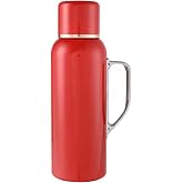 Vacuum-Insulated Stainless Steel Travel Cup, Red, 850ml