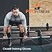 Men's Gloves | Gym Gloves for Women - Exercise Gloves for Men - Fitness Workout Gloves - Lightweight Exercise Gym Gloves - Tight Support Wraps for Dumbbell (Black/White, Large)