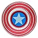 Fidget Spinner Captain America, Smooth Custom Round Shaped Hand Spinner with Ceramic Bearing, Metal and Durable. Stress Reducer Toy & Perfect for ADHD, ADD, Anxiety (Red Silver Blue)