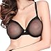 Women's Sheer Bra See Through Mesh Lingerie Set Transparent Unlined Lace Barely There Sexy Bras