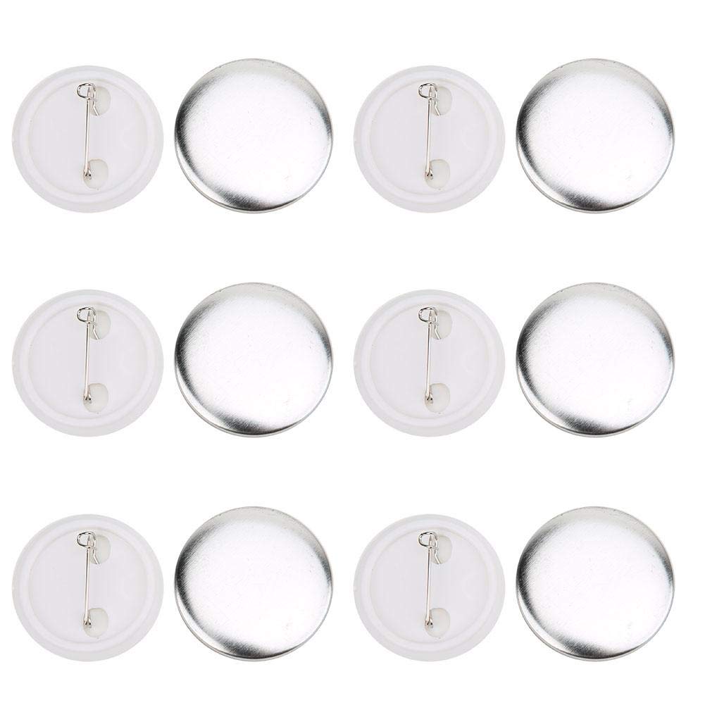 Fydun 100 Sets 37mm Badge Pin Button Parts Badge Acrylic Clear Badge Maker Making Supplies DIY Crafts Materials DIY Badges