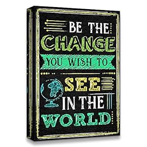 Canvas Wall Art Inspirational Words for Office Painting Artwork for Home Prints Framed - 12x18 inches