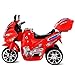 Costzon Ride On Motorcycle, 6V Battery Powered 3 Wheels Electric Bicycle, Ride On Vehicle with Music, Horn, Headlights (Red)