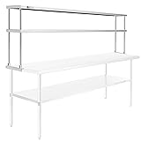 KUTLER Stainless Steel Double Overshelf 72" x