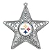 NFL Pittsburgh Steelers Silver Star Ornament, Small, Silver