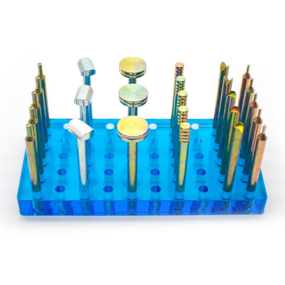 Photo 1 of 26PCS High Precision Gem Dopsticks Set Diameter 6MM Length 65MM Compound Gemstone Dop Stick Gemstone Faceting Grinding Tool