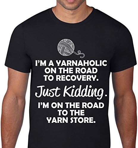 Custom Personalized Im A Yarnoholic Black T-Shirt