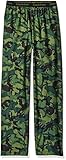 Calvin Klein Big Boys Camo Printed Sleep Pant, Green, 7/8