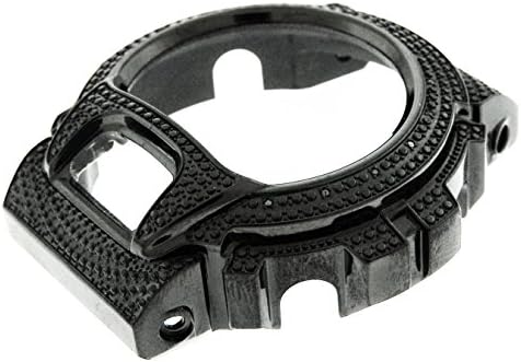 Stainless Steel Bezel Black Tone with 15 Diamonds for Casio G Shock Dw6900-1v