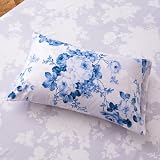 Prime Linens Duvet Cover Set 3 Pcs Brushed Microfibre Vintage Floral Blue Single view 6
