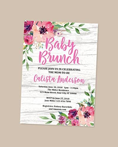 rustic flower baby shower