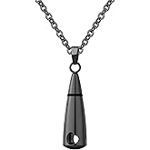 InfuMemo Urn Necklace Pendant Teardrop Cremation Jewelry for Ashes Memorial Keepsake for Women Men with Mini Keepsake Urn Memorial Ashes Jewelry
