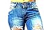 Jack David /Rue21 Juniors Womens Blue Denim Jeans Destroy Skinny Ripd Distressed Pants (9, Jack David ER-101-BLUE Jean)