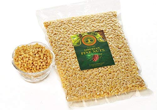 FRESH HARVEST 2019 Pine Nuts, Siberian Pignoli Nuts, Premium Quality, Pine Nuts, 500 Gram (17.64 Oz)
