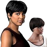 Dreambeauty Virgin Remy Human Hair Short Human Hair Wigs for Black Women Natural Straight