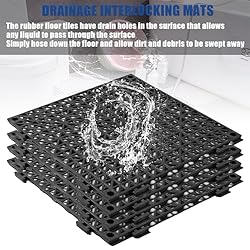 12” x 12” Drainage Interlocking Floor Tiles, 12