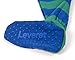 Leveret Kids Baby Boys Girls Footed Cotton Pajama Striped Blue and Green Size 4 Years