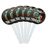 Mad Scientist with Beakers Brain Cupcake Picks