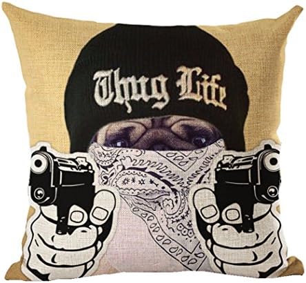 Lovely Dog Cushion Cover For Sofa Pillow Car Chair Home Decor Pillow Case (No.8)