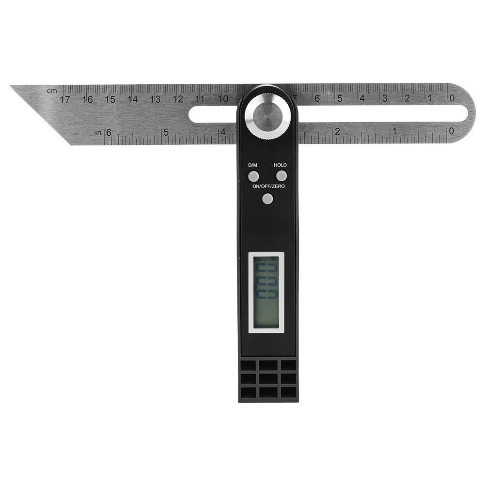 Digital Display Protractor Goniometer 0-360 Degrees Stainless Steel Angle Measuring Tool for Activities