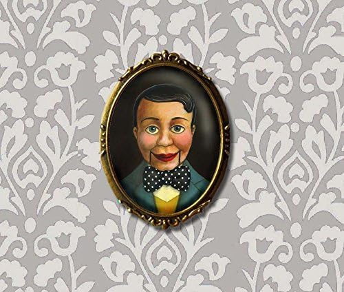 Ventriloquist Dummy Brooch - Vintage Puppet Doll Pin - Vaudeville - Theatrical - Music Hall - Carnival - Circus - Side Show Art
