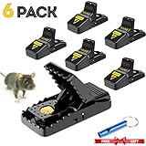 Mouse Trap - Mice Trap Rat Traps Mouse SnapTraps for Mice - Sensitive Reusable and Durable-Effective Sanitary Mouse traps that work (6 PACK)