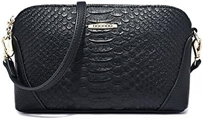 1 x Satchel for Women – Mini Shoulder Bag / Haversack / Fashion Handbag with Two Detachable Straps - Black