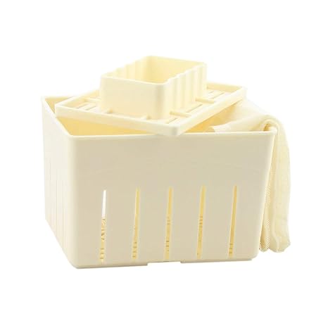 Mengcore Tofu-Bereiter, Set zum Herstellen von Tofu, mit Form zum Ausdrücken und Käsetuch