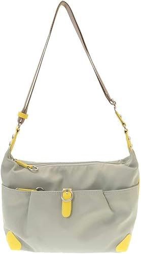 Amazon Mkミッシェルクラン バッグ Mk Michel Kleinbag 撥水 ナイロンショルダーバッグ イエロー F レディースバッグ 財布