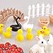 eZAKKA Miniature Garden Ornaments Kit Fairy Garden Accessories with 1 Piece Tweezer for DIY Dollhouse Decor,Pack of 86