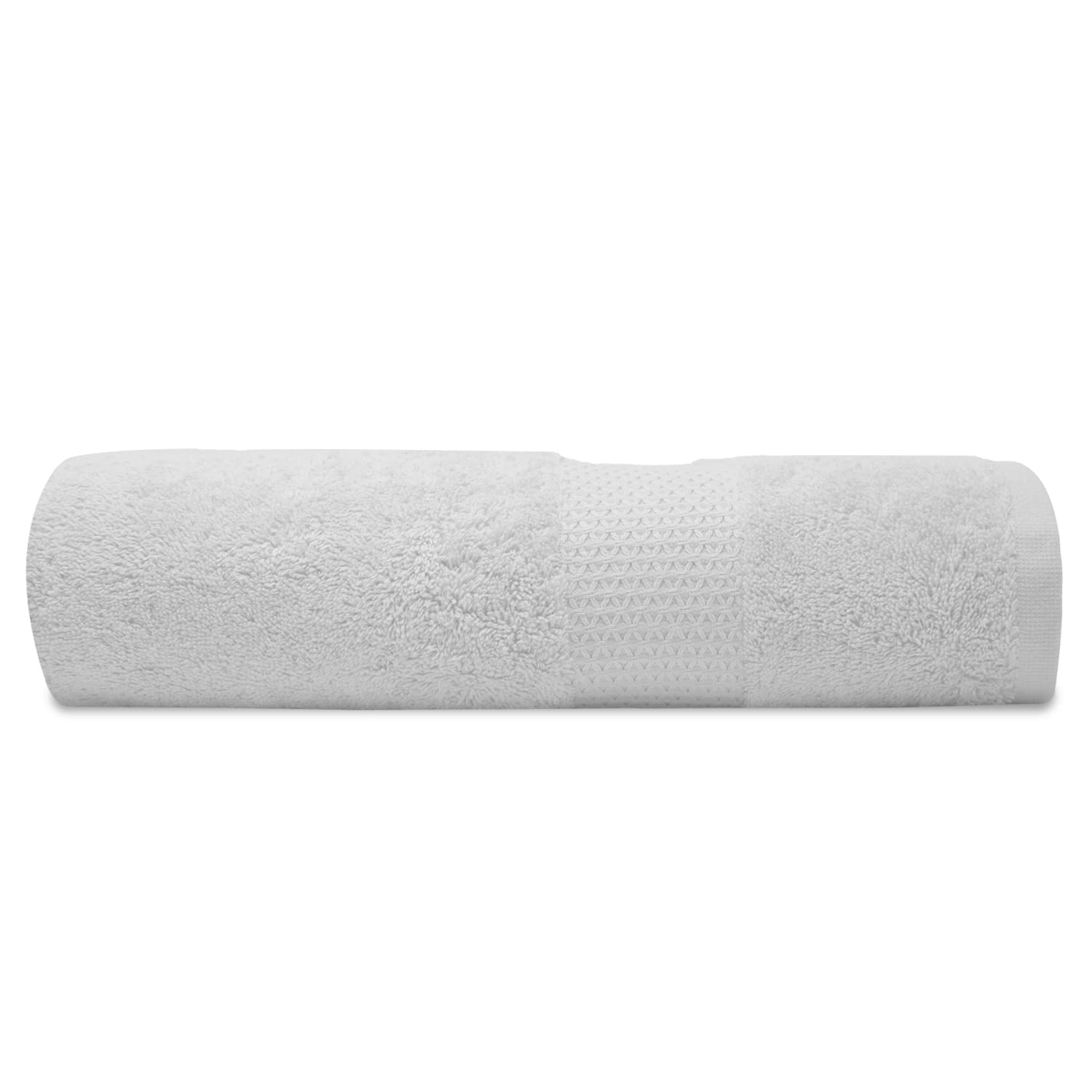 Towelogy® Premium Large Hand Towels Set 100% Combed Ring Spun Cotton Quick Dry & Super Absorbent Hotel Quality Multipurpose for Bathroom Spa Gym & Travel Size 50x85cm (White Snow, Pack Of 1)