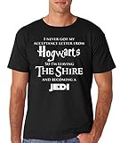 AW Fashion's Hogwarts Harry Potter Star Wars Jedi Inspired Funny Slogan Premium Men's T-Shirt