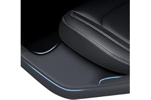 TEMPSNOW 2 Pcs Rear Door Sill Protector for Telsa Model Y 2021 2022 2023 5 Seater Scratch-Resistant Door Sill Guards Plate Cover (Not Fit for 7 Seater)