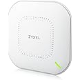 Zyxel True WiFi 6 AX1800 Wireless Gigabit Business Access Point | Mesh, Seamless Roaming, Captive Portal | WPA3 Security | NebulaFlex Hybrid Cloud | POE+ or AC Powered | AC Adapter Included | NWA110AX