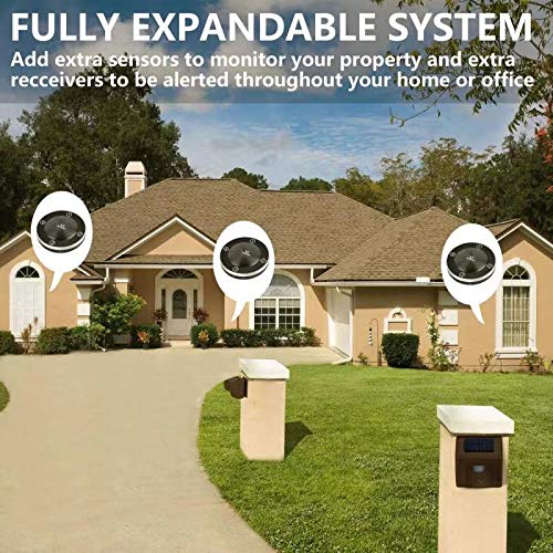 6 Hosmart+Rechargable+Driveway+Weatherproof+Batteries