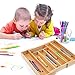 Silverware Utensil Tray Wooden Cutlery Drawer Dividers 5 Compartments Flatware Organizer Storage Holder Bamboo Flatware Organizer for Kitchen Office Supplies Cosmetics (Bamboo)
