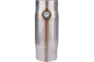 Yeoflagtrade Catalytic Converter 4 Inch 1 Pcs, High Flow Universal Catalytic Convert Inlet Outlet 4 In, Direct-Fit Catalytic Convertor with O2 Port (EPA Compliant)