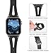 OULUOQI Compatible with Apple Watch Band Men Women Milanese Loop 49mm 45mm 44mm 42mm 41mm 40mm 38mm, Magnetic Clasp for iWatch Bands Ultra Series 9 8 SE 7 6 5 4 3 2 1 (Dark Black, 41/40/38mm)
