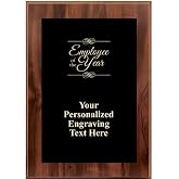 Crown Awards Corporate Wood Plaques - 5 x 7 Gold Etched Recognition Trophy Plaque Awards Prime