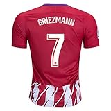Griezmann 7 Atletico Madrid Home 17/18 Soccer Jersey Mens Color Red Size S