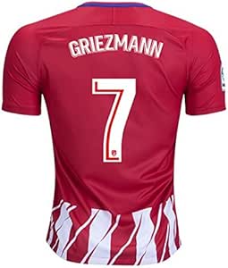 Amazon.com : Griezmann 7 Atletico Madrid Home 17/18 Soccer ...