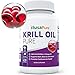 Pure Krill Oil: Omega 3 Fish Oil : Highest Potency of EPA DHA Sourced from Antarctica: 30 SoftGels from NusaPure